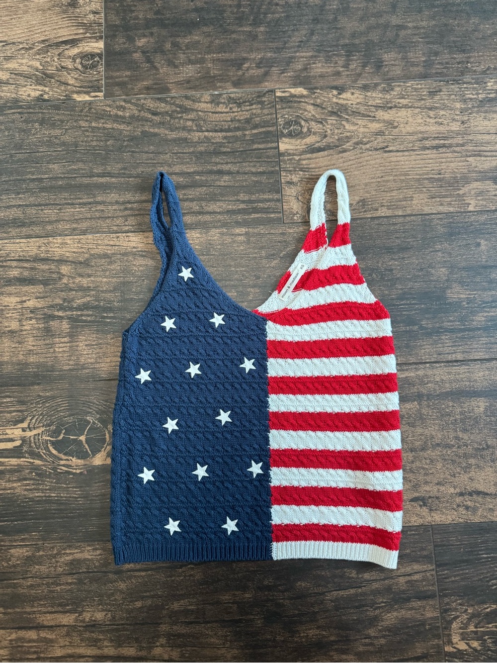 Stars & Stripes Knit Tank Top - Red, White & Navy